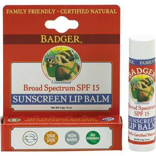 Badger Lip Balm Sunscreen Lips