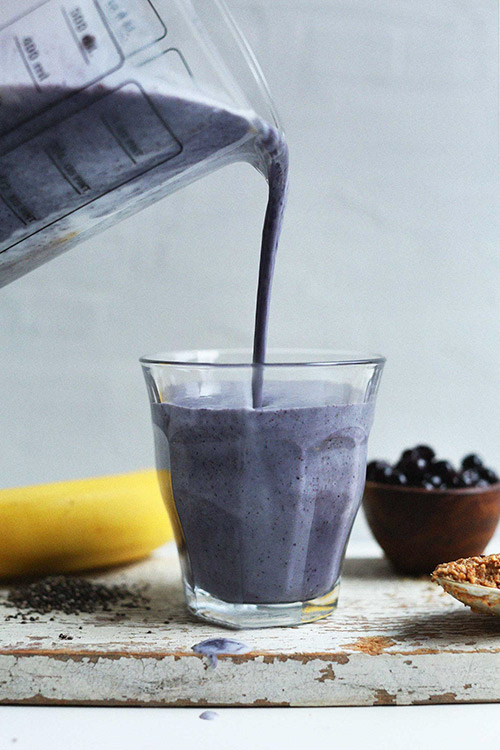 Almond Butter Blueberry Smoothie
