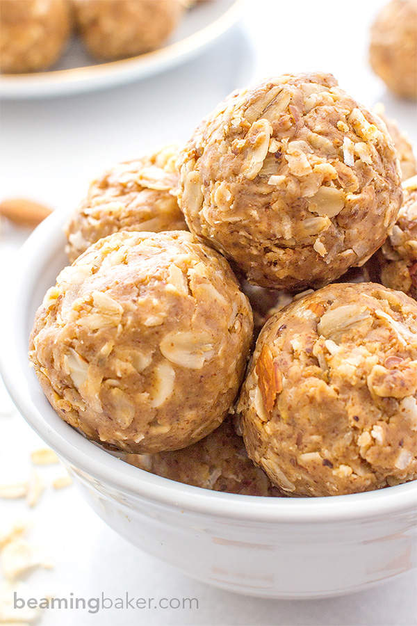 Almond Butter Coconut Bites - Healthy Snack