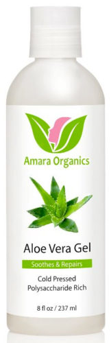 Aloe Vera Gel for Sunburned Lips Aloe Vera Gel for Sunburned Lips