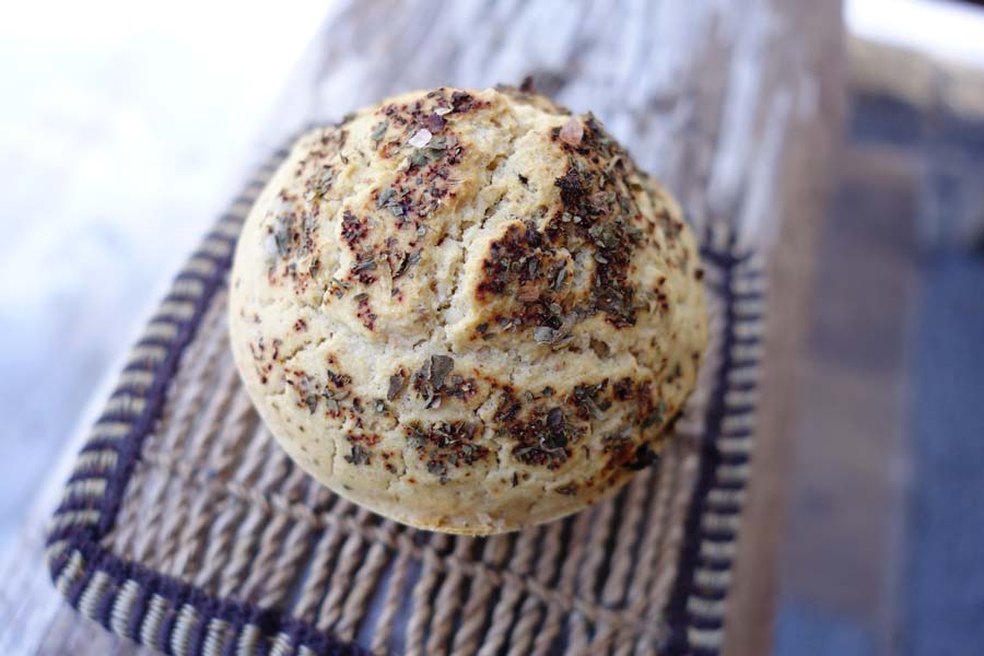 bread made with yeast substitute - ready to serve!