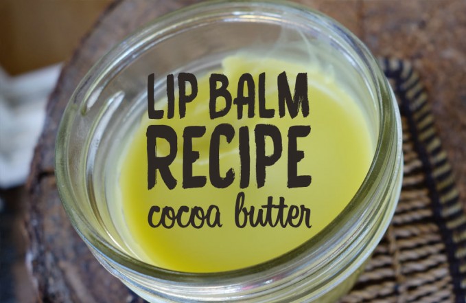 Cocoa butter lip balm recipe