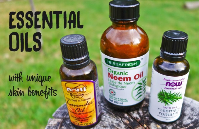 Essential oils with skin benefits