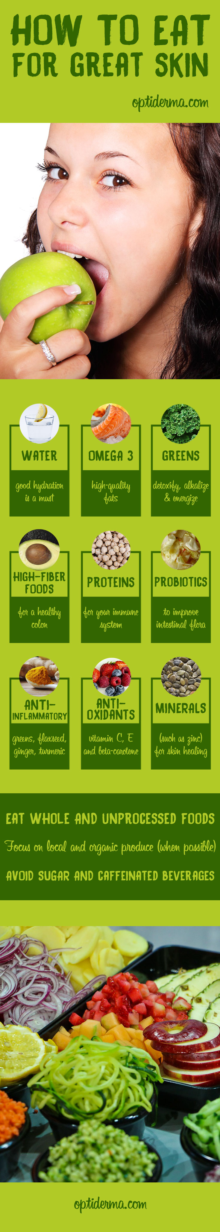 Healthy foods for skin