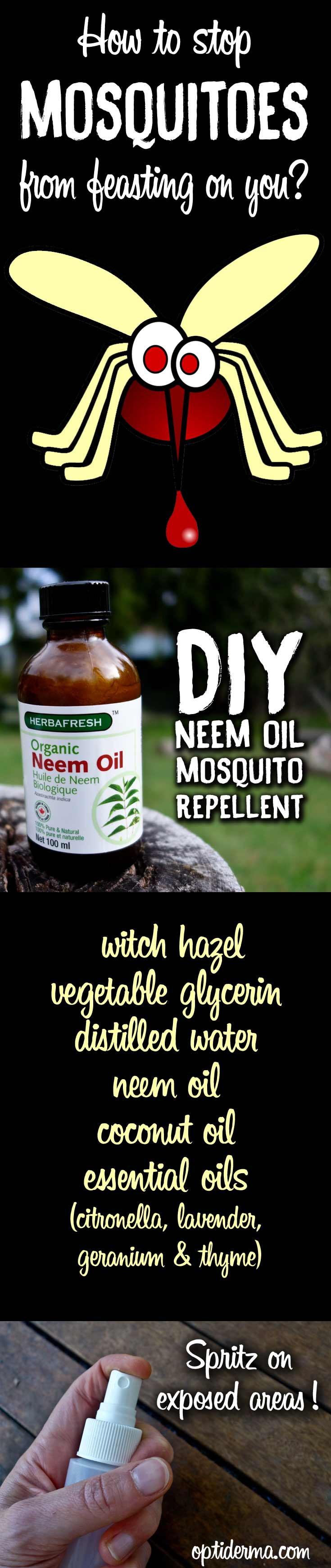 DIY Neem Oil Mosquito Repellent