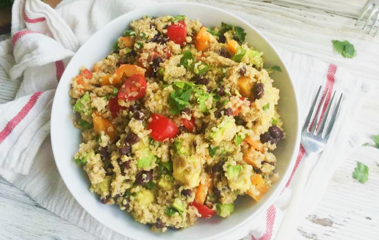 hummus quinoa salad