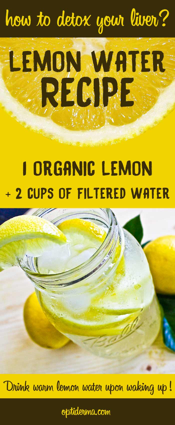 Lemon water recipe to detox liver