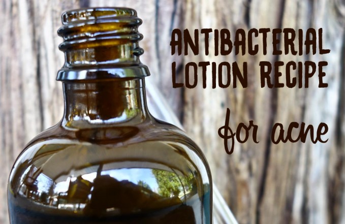 Antibacterial lotion recipe for acne