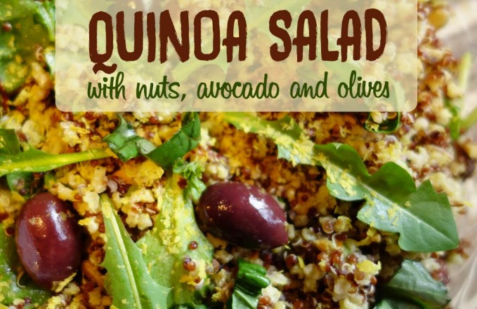 quinoa avocado salad recipe with olives