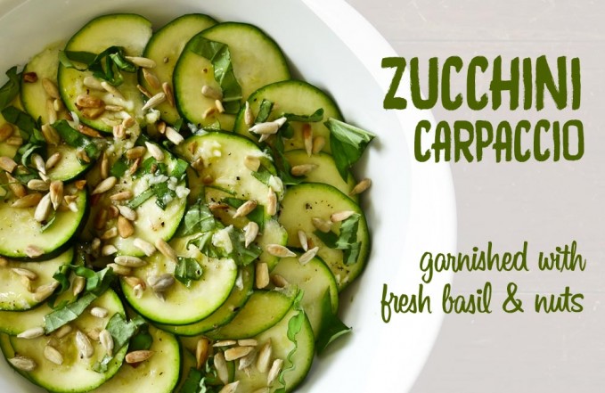 Zucchini carpaccio recipe